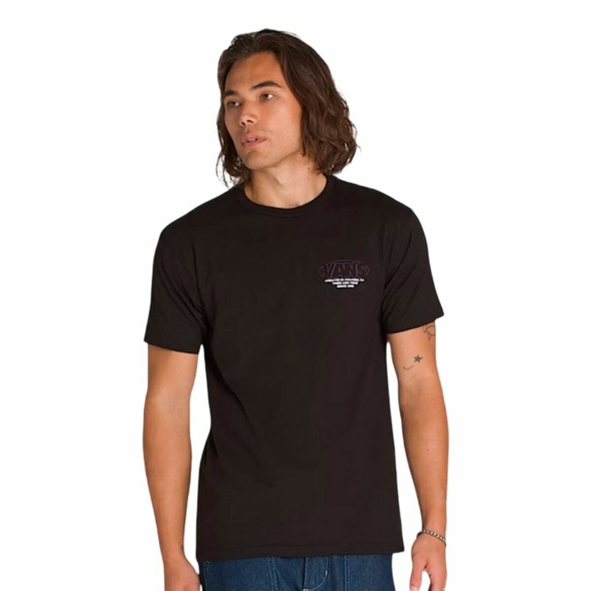 T-shirt med kortärm Herr Vans Svart