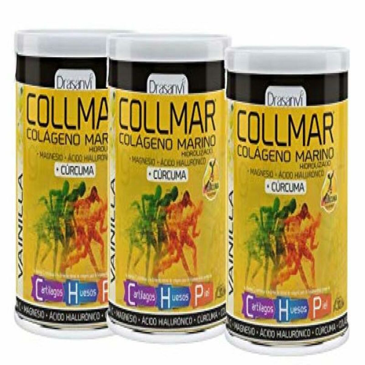 Hydrolyserat marint kollagen Drasanvi Collmar 300 g Gurkmeja - 3