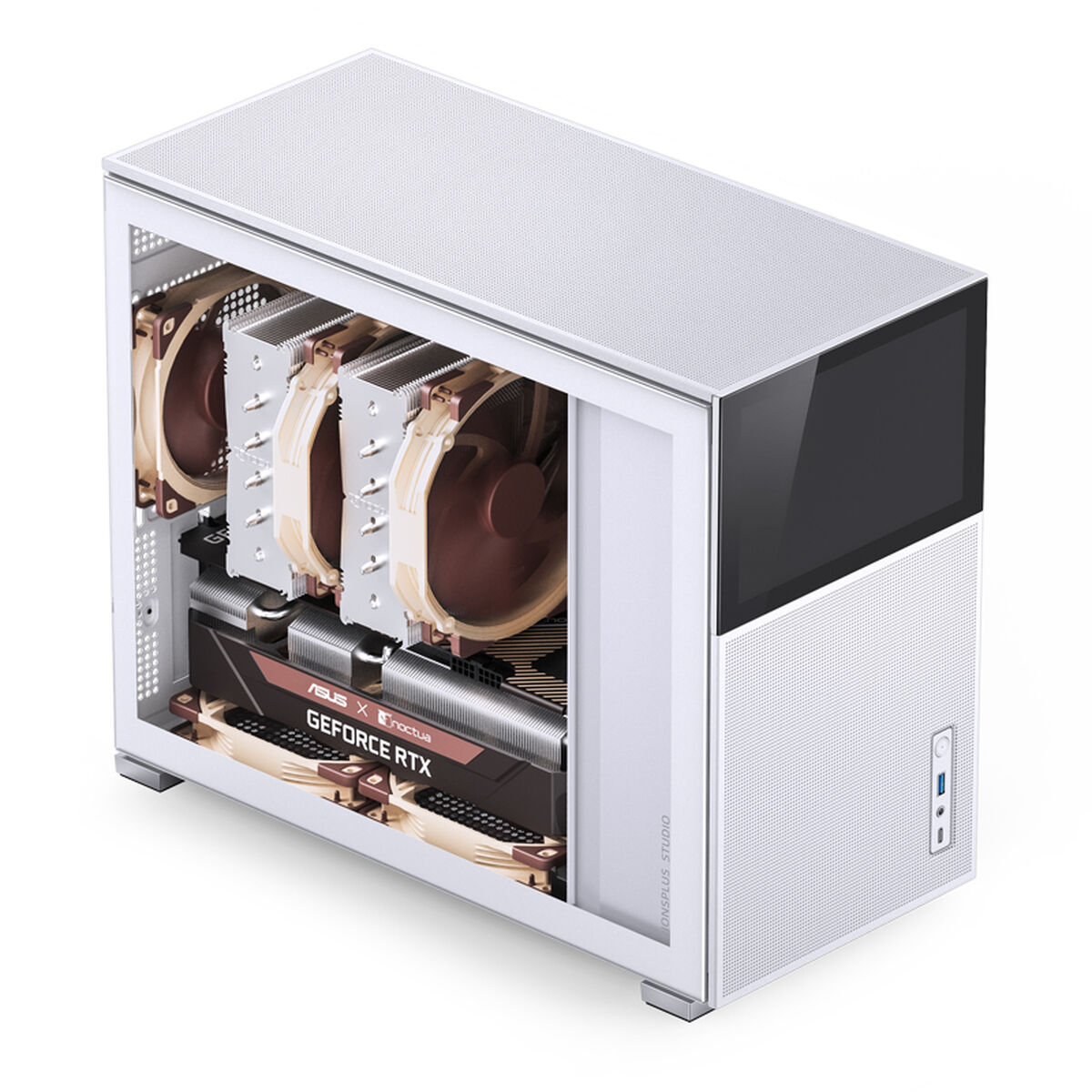 ATX Semitorn Jonsbo D31 MESH WHITE SC Vit LCD-skärm - 3