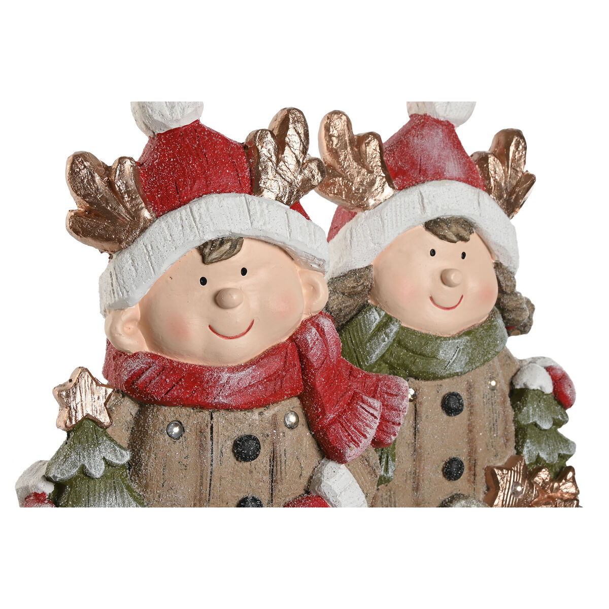 Julgranskula Home ESPRIT Brun Röd 23 x 10,5 x 40 cm (2 antal) - 3