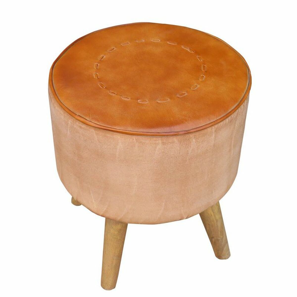 Sittpall Alexandra House Living Mangoträ 38 x 42 x 38 cm - 4