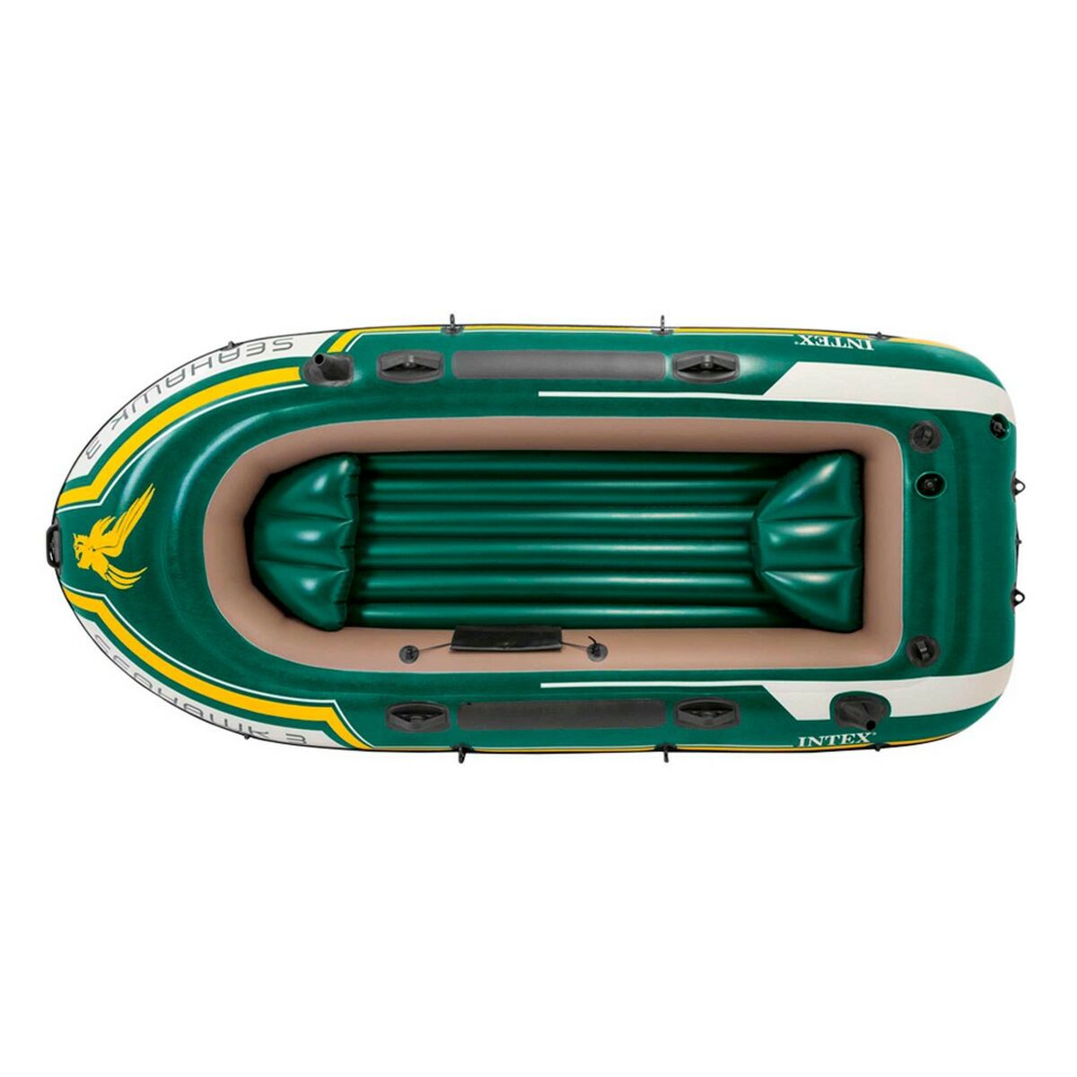 Uppblåsbar båt Intex Seahawk 3 Grön 295 x 43 x 137 cm - 8