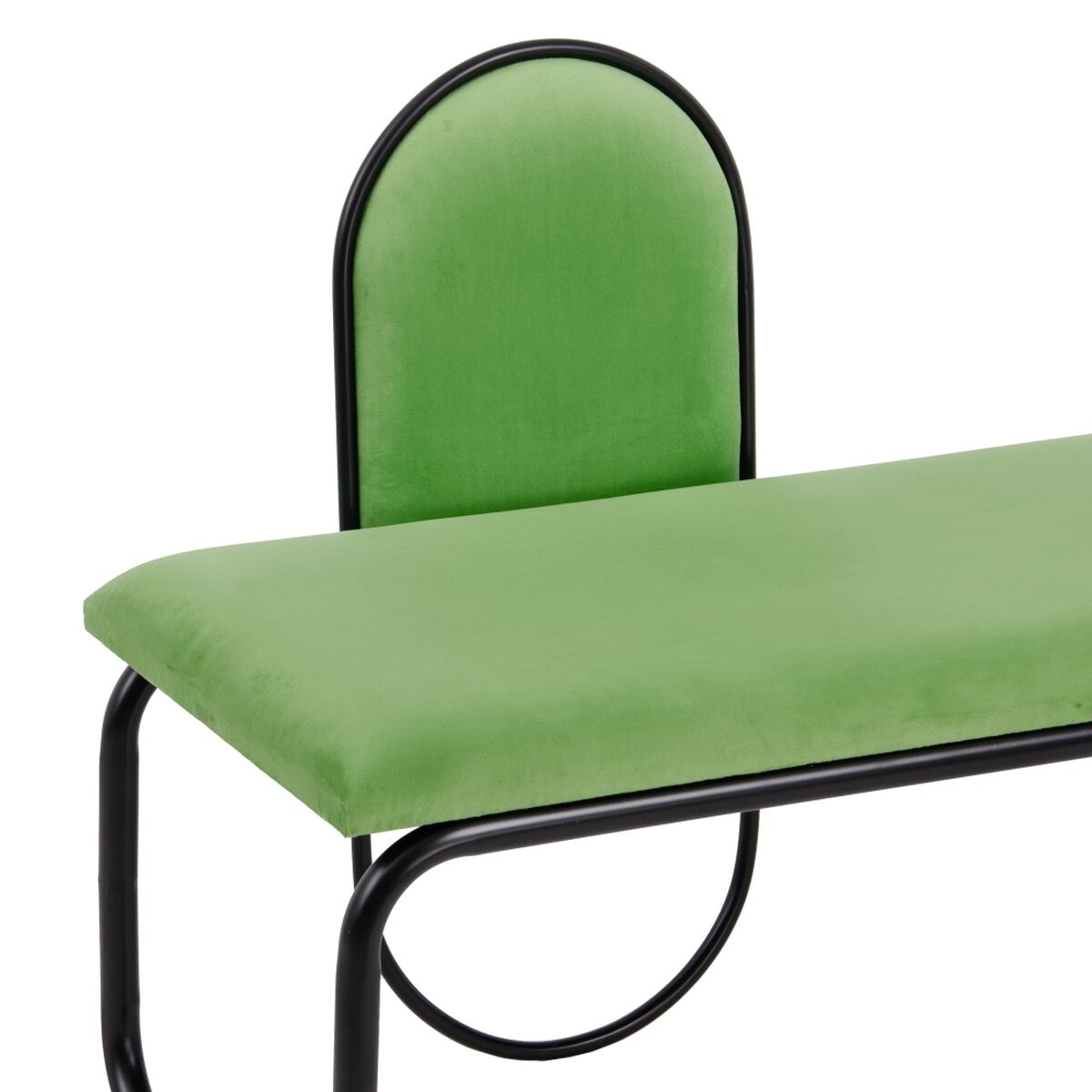 Sittpall 110 x 40 x 68 cm Syntetmaterial Metall Grön - 8