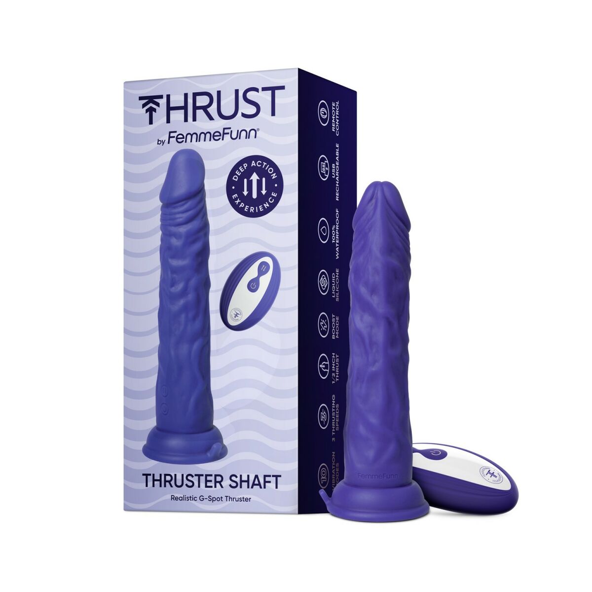 Realistisk dildo FemmeFunn Purpur - 4