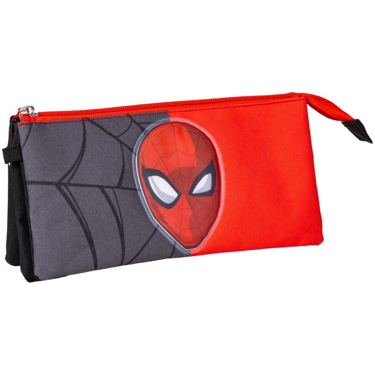 Tredubbel Carry-all Spider-Man Röd Svart 22,5 x 2 x 11,5 cm - 5