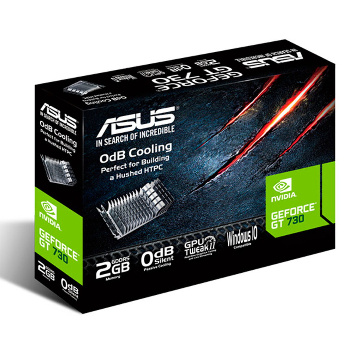 Grafikkort Asus 90YV06N2-M0NA00 2 GB GDDR5 902 MHz NVIDIA GeForce GT 730 2 GB GDDR5 - 6