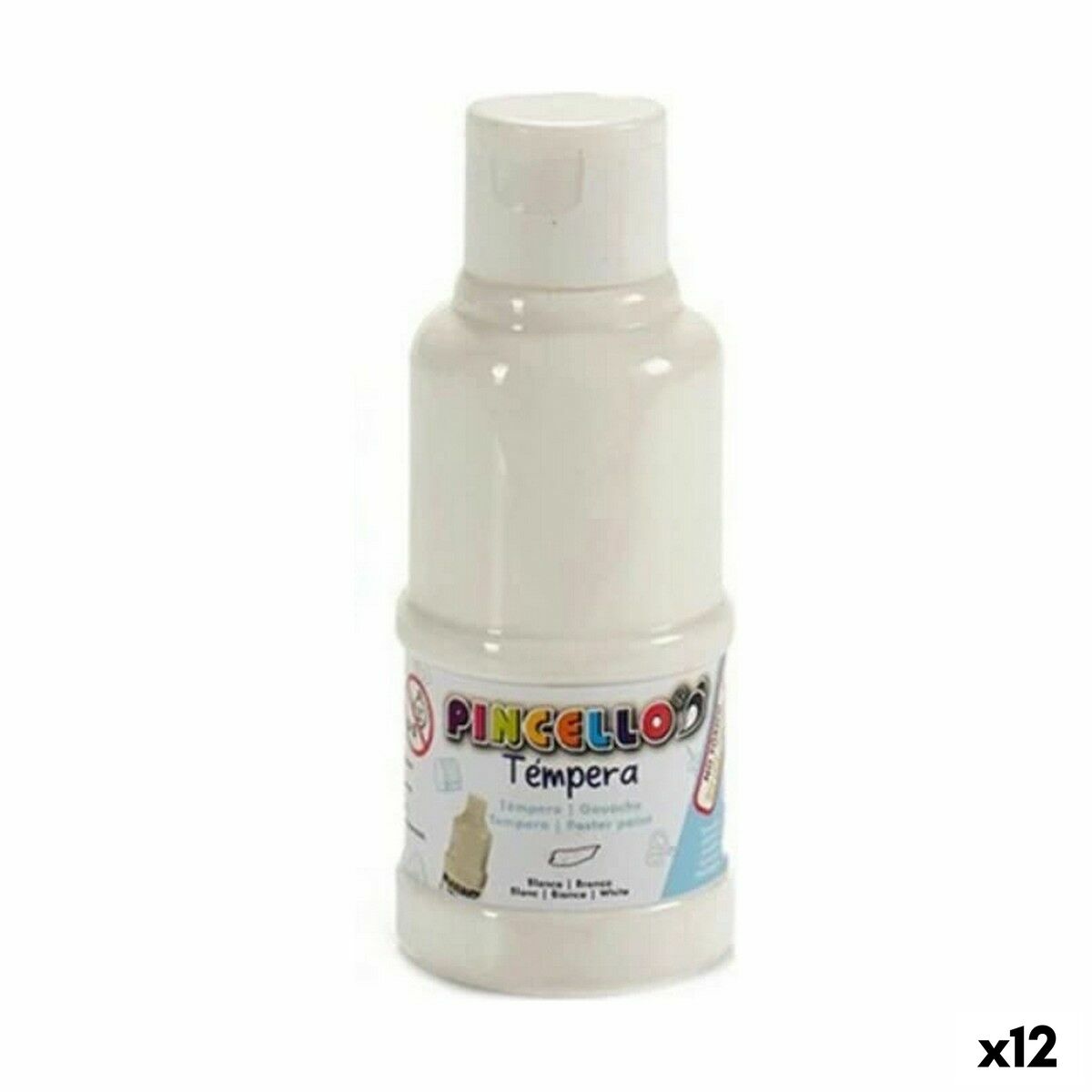 Gouache Pincello Vit 120 ml (12 antal)