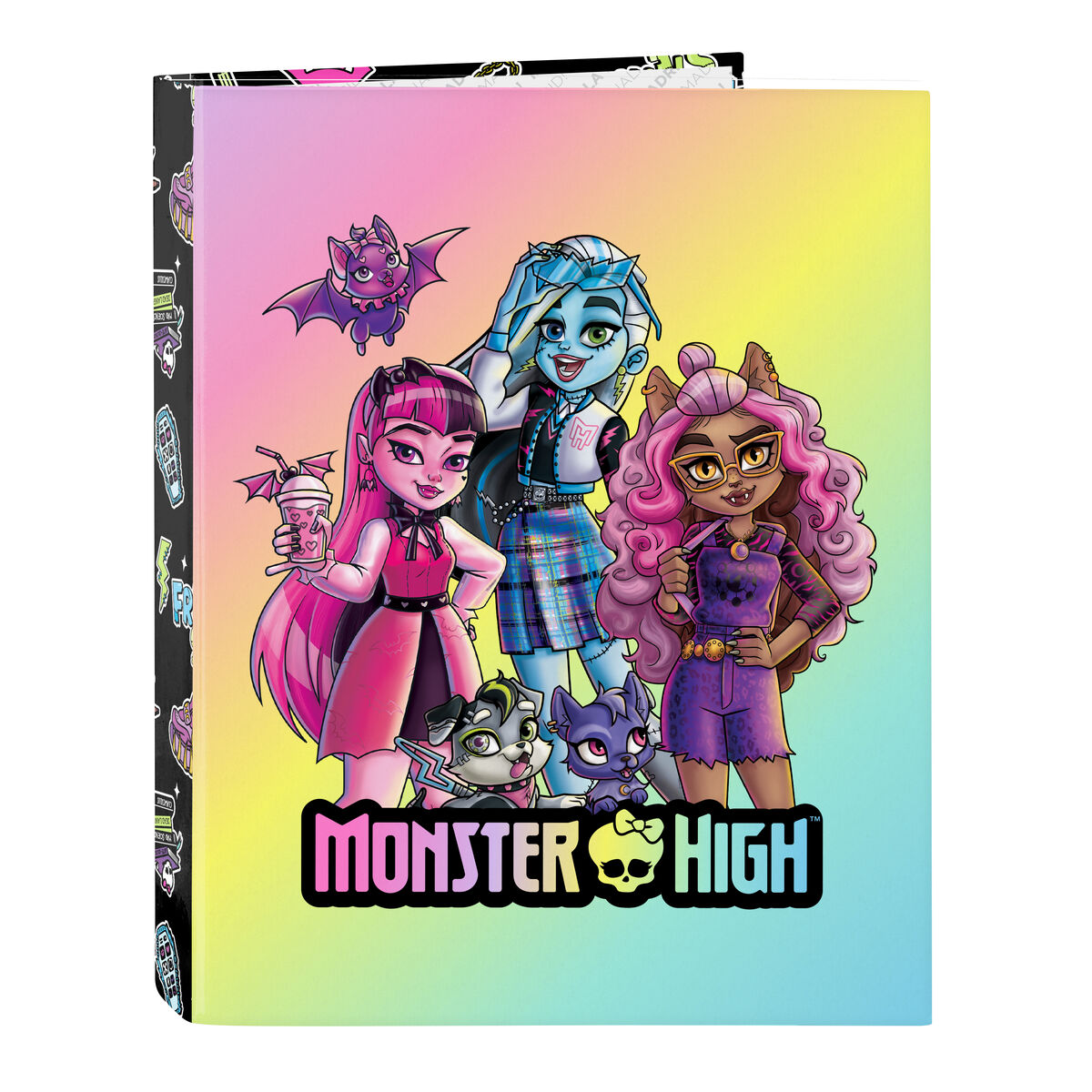 Ringpärm Monster High Creep Svart A4 26.5 x 33 x 4 cm - 3
