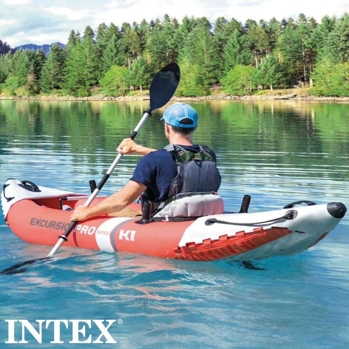 Uppblåsbar kanot Intex Excursion Pro 305 x 91 x 46 cm - 15