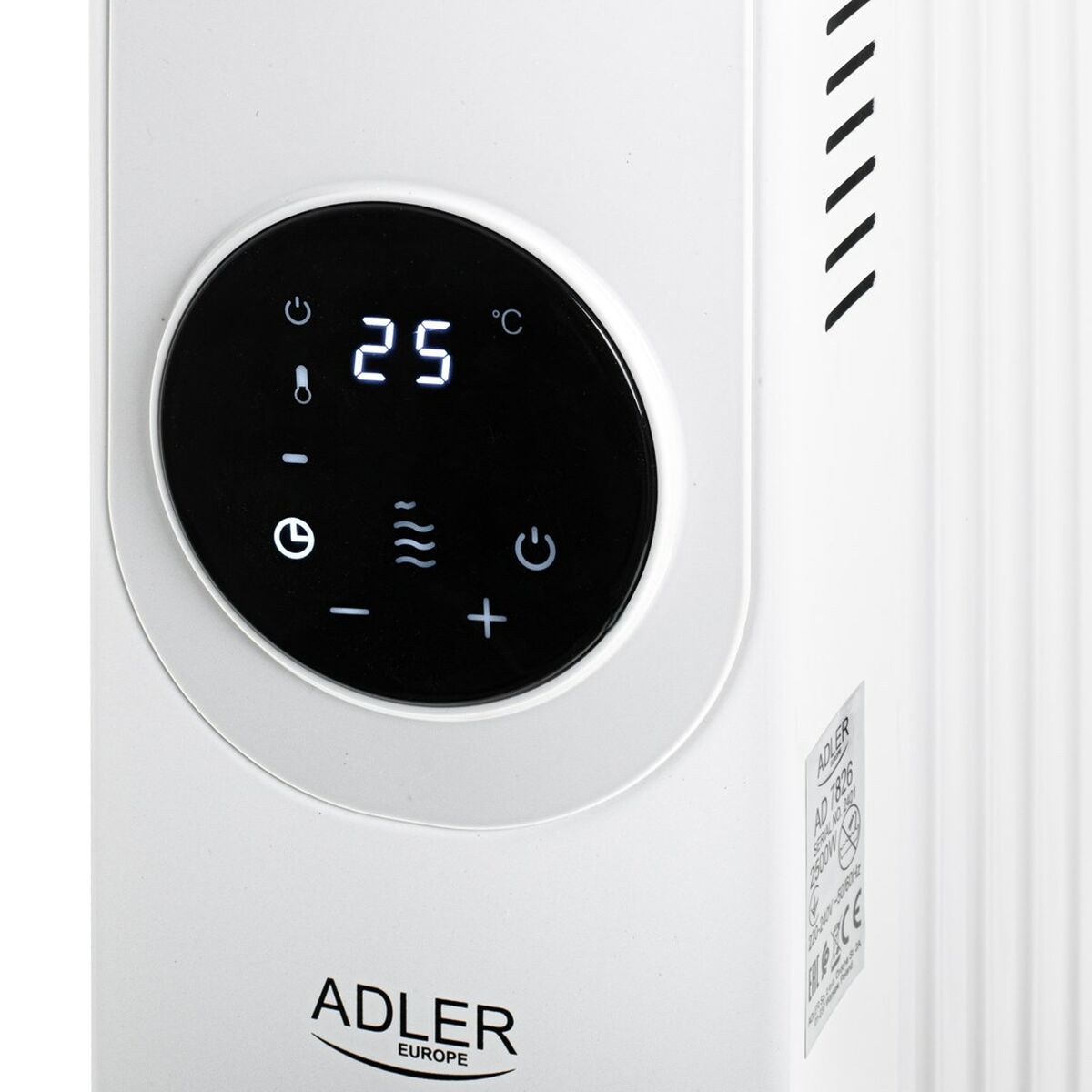 Oljeelement Adler AD 7826 Vit 2500 W - 4