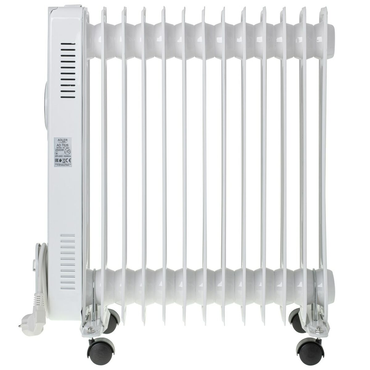 Oljeelement Adler AD 7826 Vit 2500 W - 3