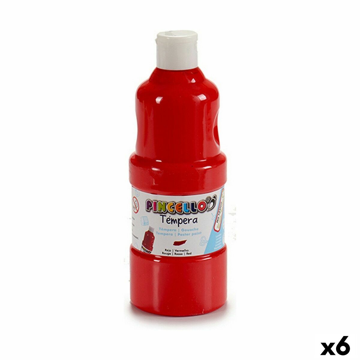 Gouache Pincello Röd 400 ml (6 antal)