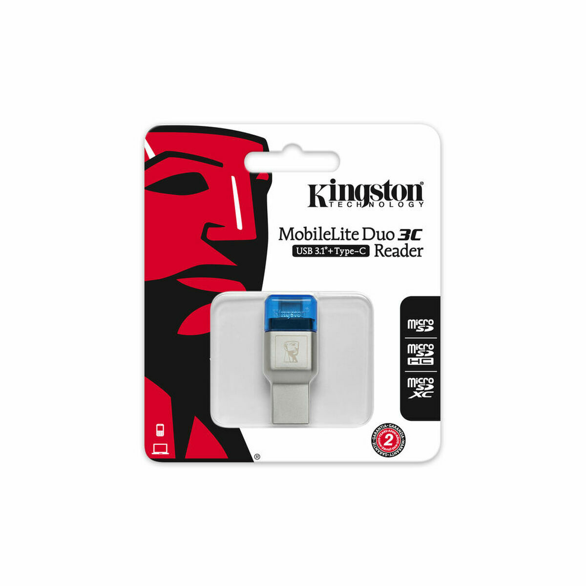 Kortläsare Kingston FCR-ML3C Grå - 5