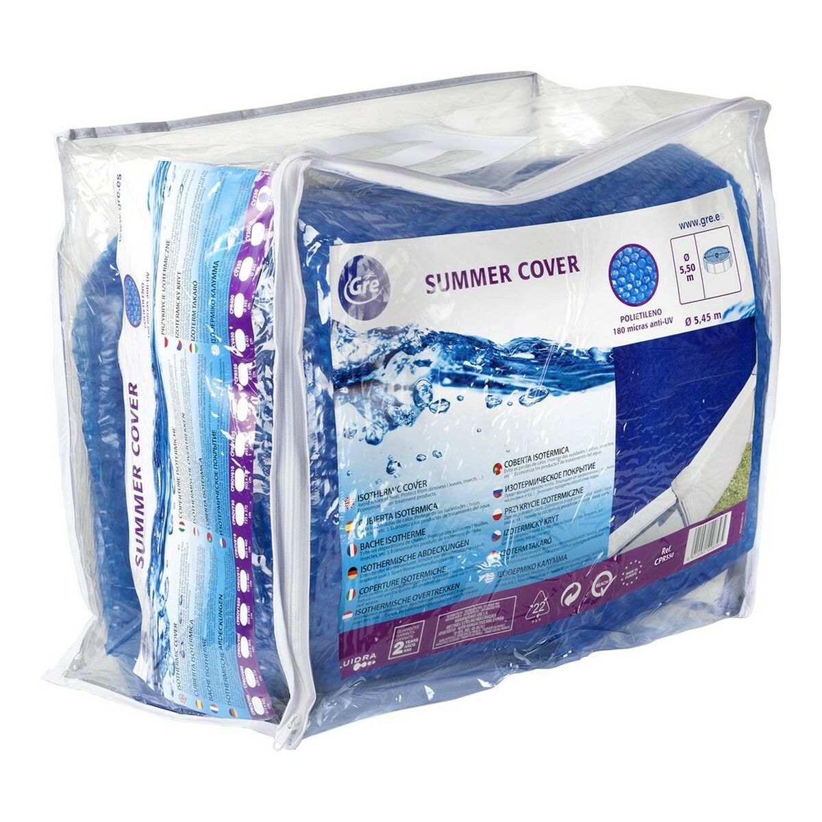 Pool Cover Gre CV300 Blå Ø 300 cm - 6