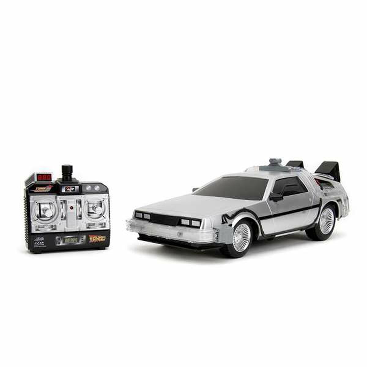 Radiostyrd bil Back to the Future Delorean Silvrig 1:16 - 3