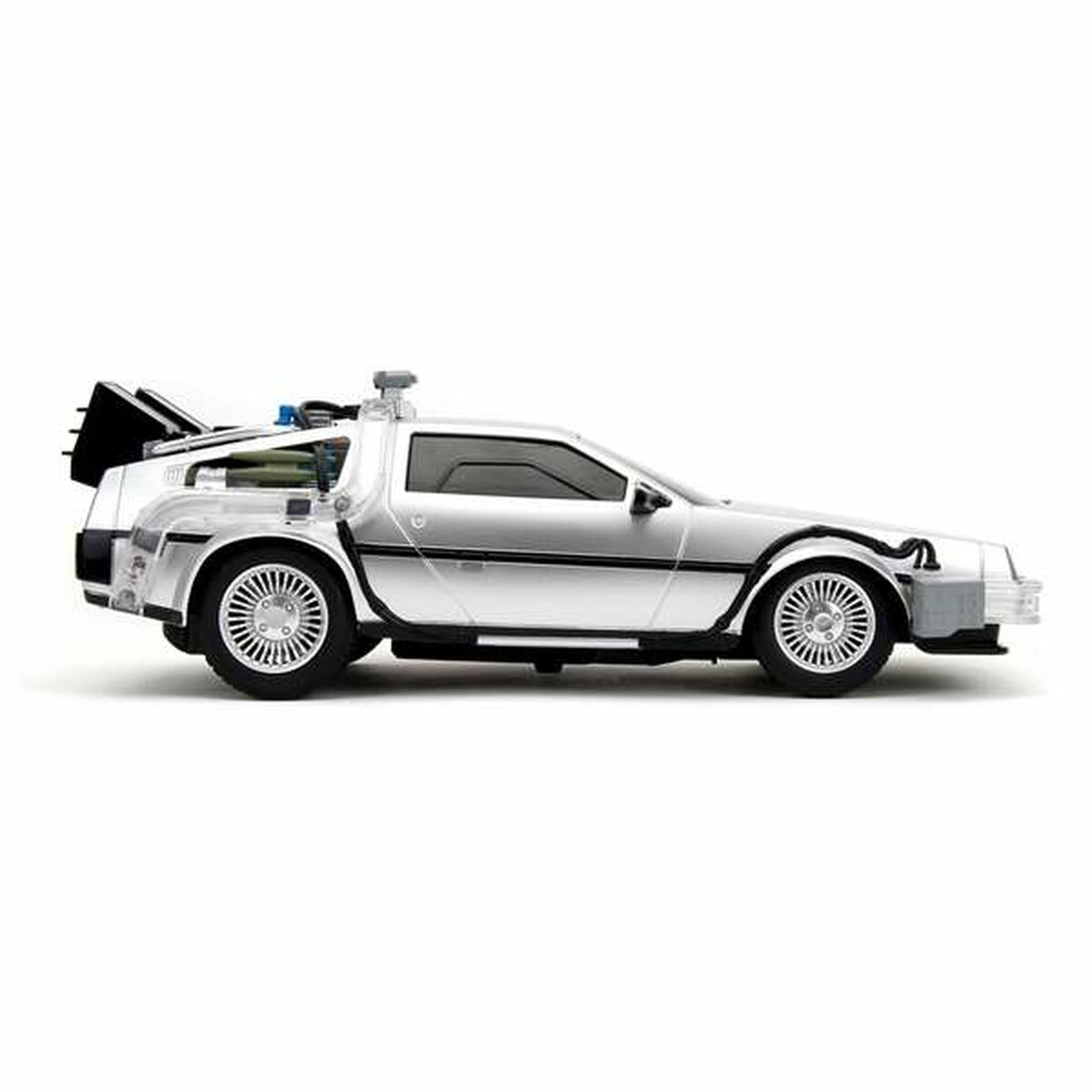 Radiostyrd bil Back to the Future Delorean Silvrig 1:16 - 6