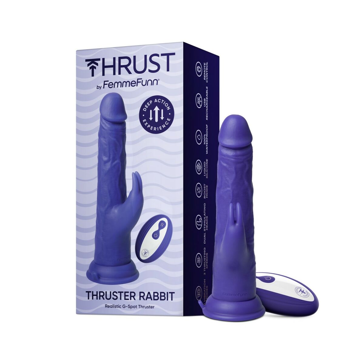 Realistisk dildo FemmeFunn Purpur - 2