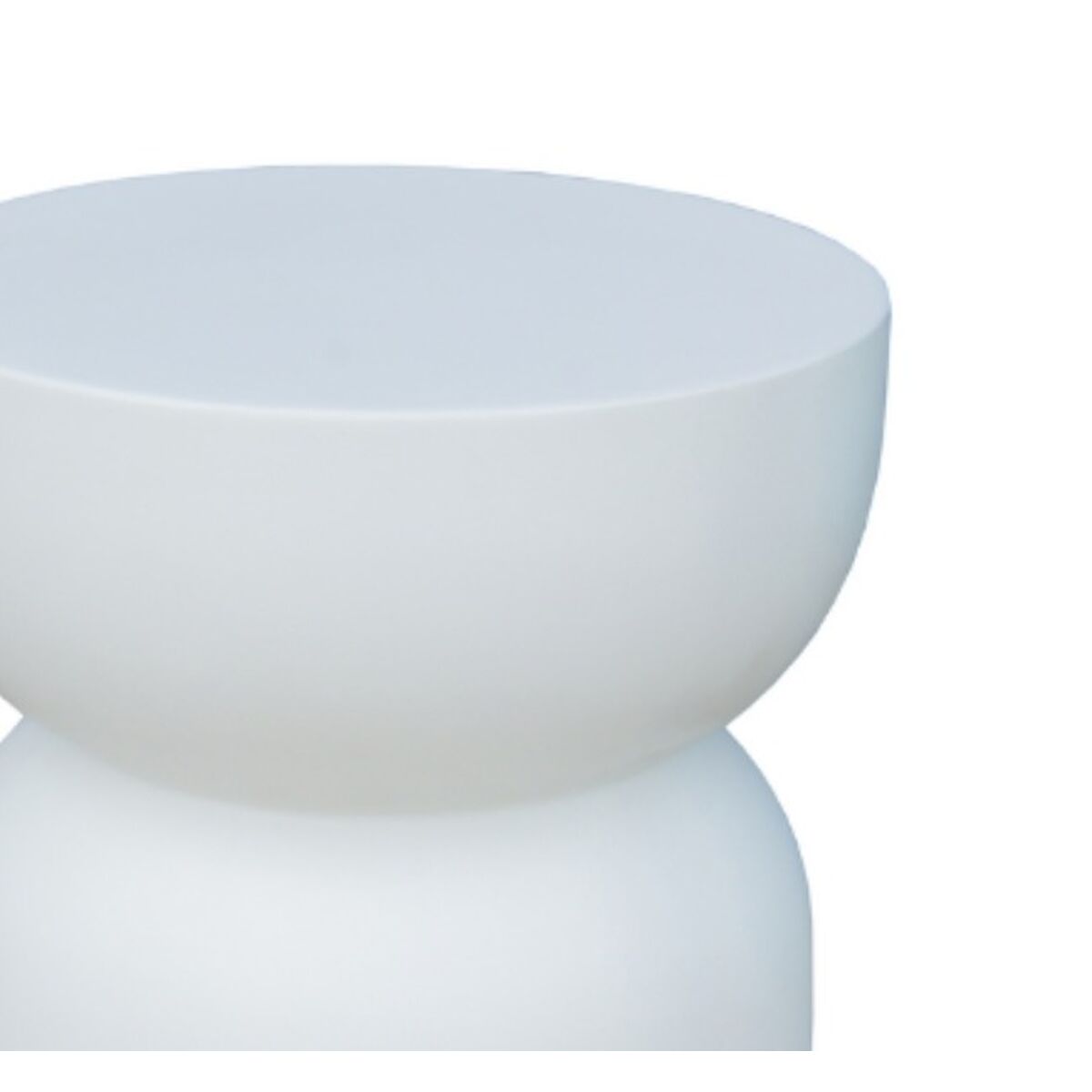 Sittpall Bacoli Vit Cement 33 x 33 x 46 cm - 2