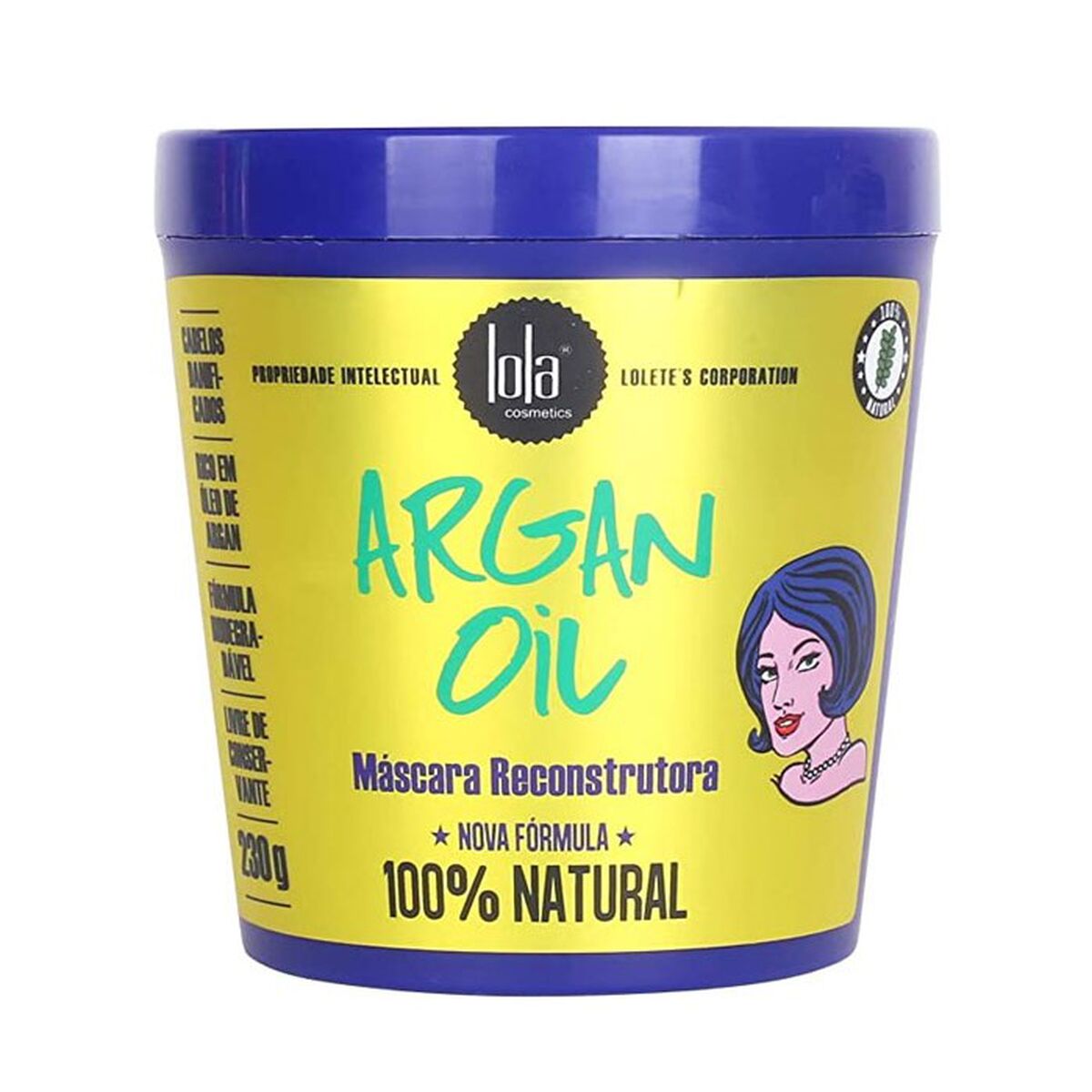 Stärkande hårinpackning Lola Cosmetics Argan Oil 230 g