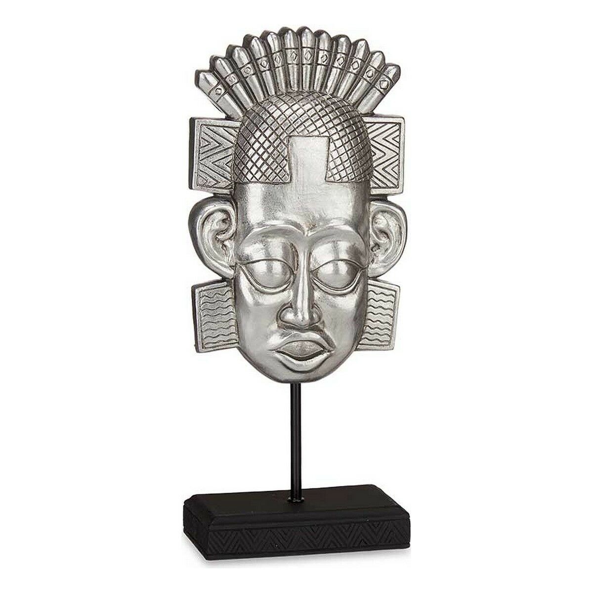 Prydnadsfigur Gift Decor Silvrig Silver Indier 17,5 x 36 x 10,5 cm