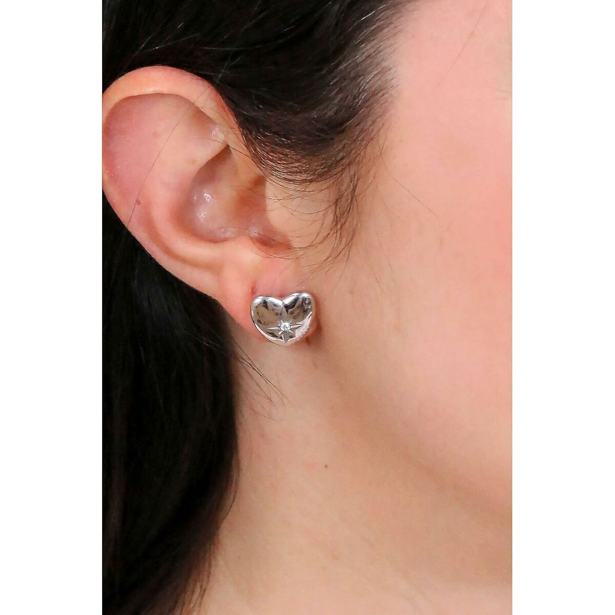 Dam örhängen Guess JUBE01445JWRHT-U Rostfritt stål 1 cm - 3