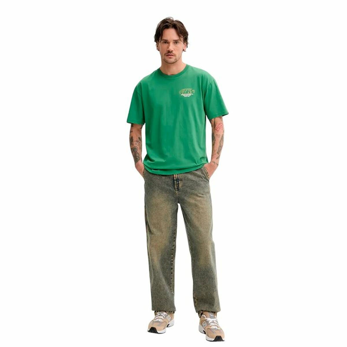 T-shirt med kortärm Herr Vans Grön