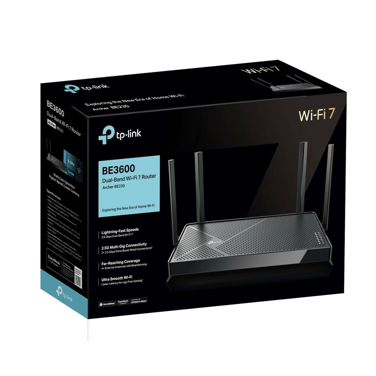 Router TP-Link BE3600 Svart RJ45 Ethernet LAN - 4