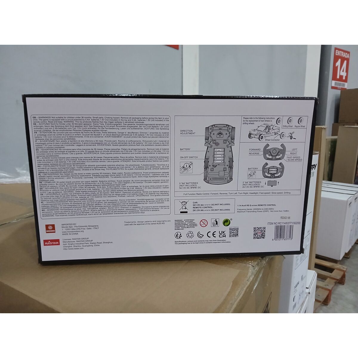 Radiostyrd bil Unice Toys Audi Rs Q E-Tron E2 1:14 - 3