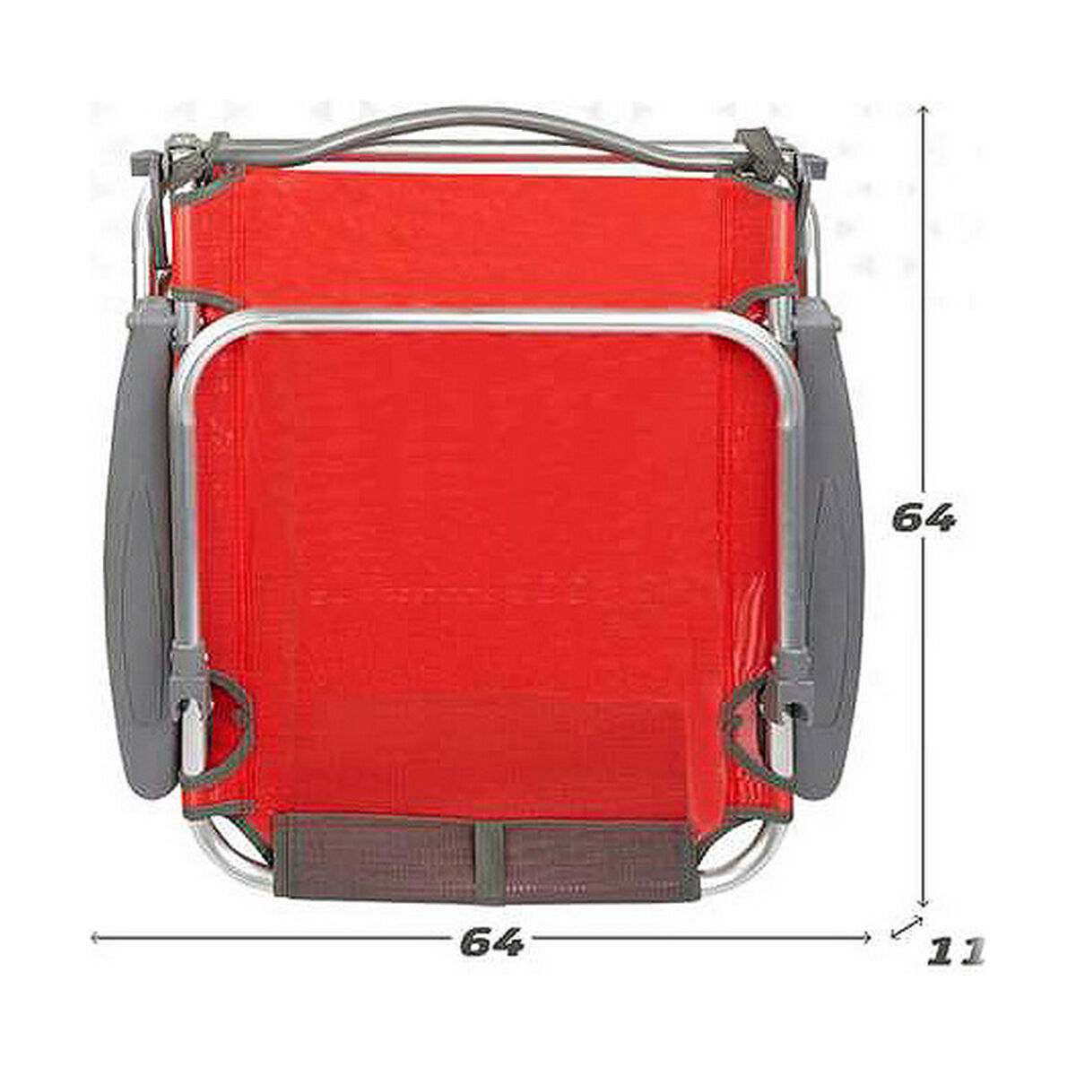 Strandstol Aktive Röd 51 x 45 x 76 cm - 4