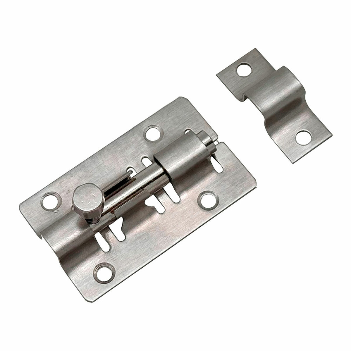 Dörrbult EDM 86077 ps15 Rostfritt stål 100 mm