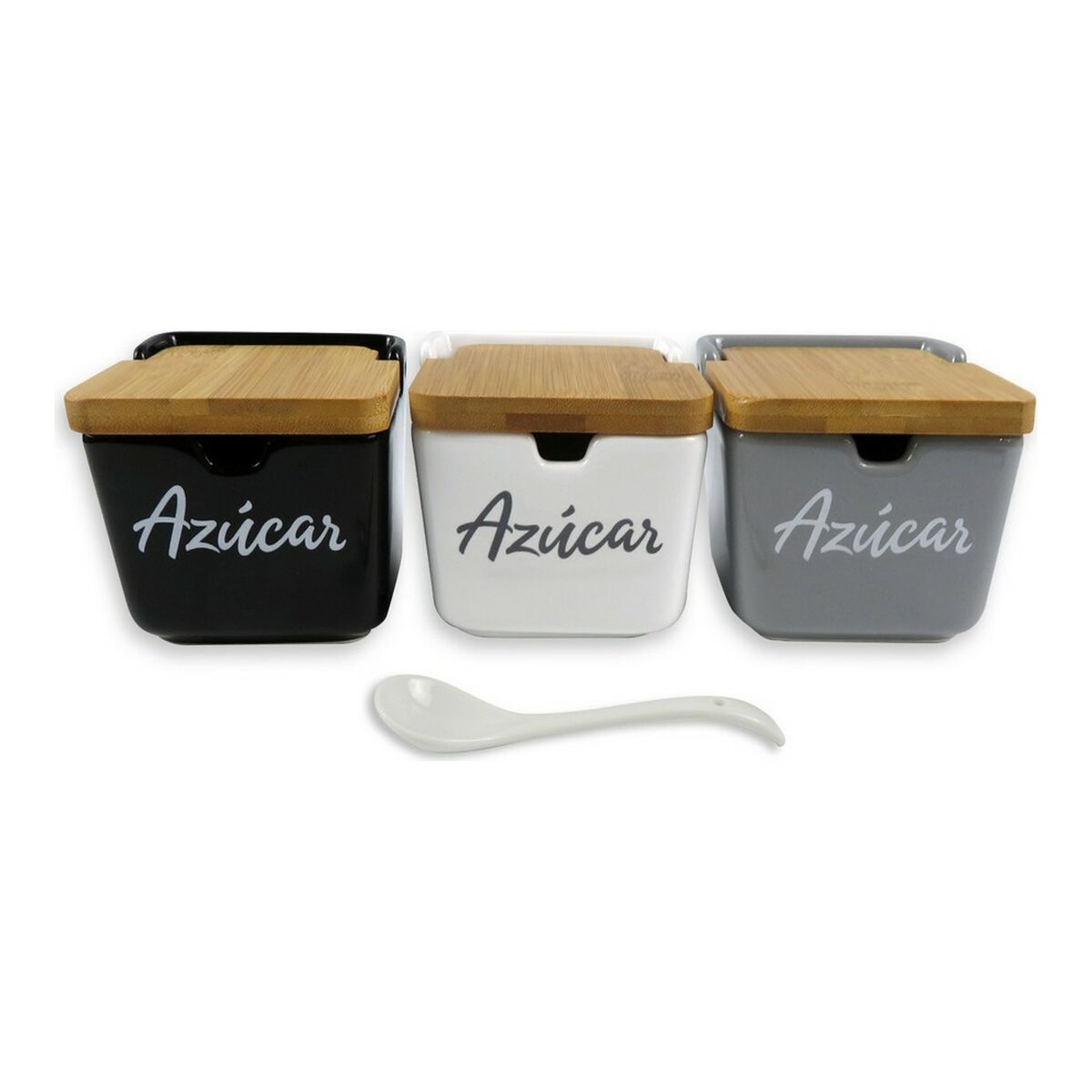 Sockerströare Med lock Keramik (8,8 x 10,3 x 8,8 cm) - 2