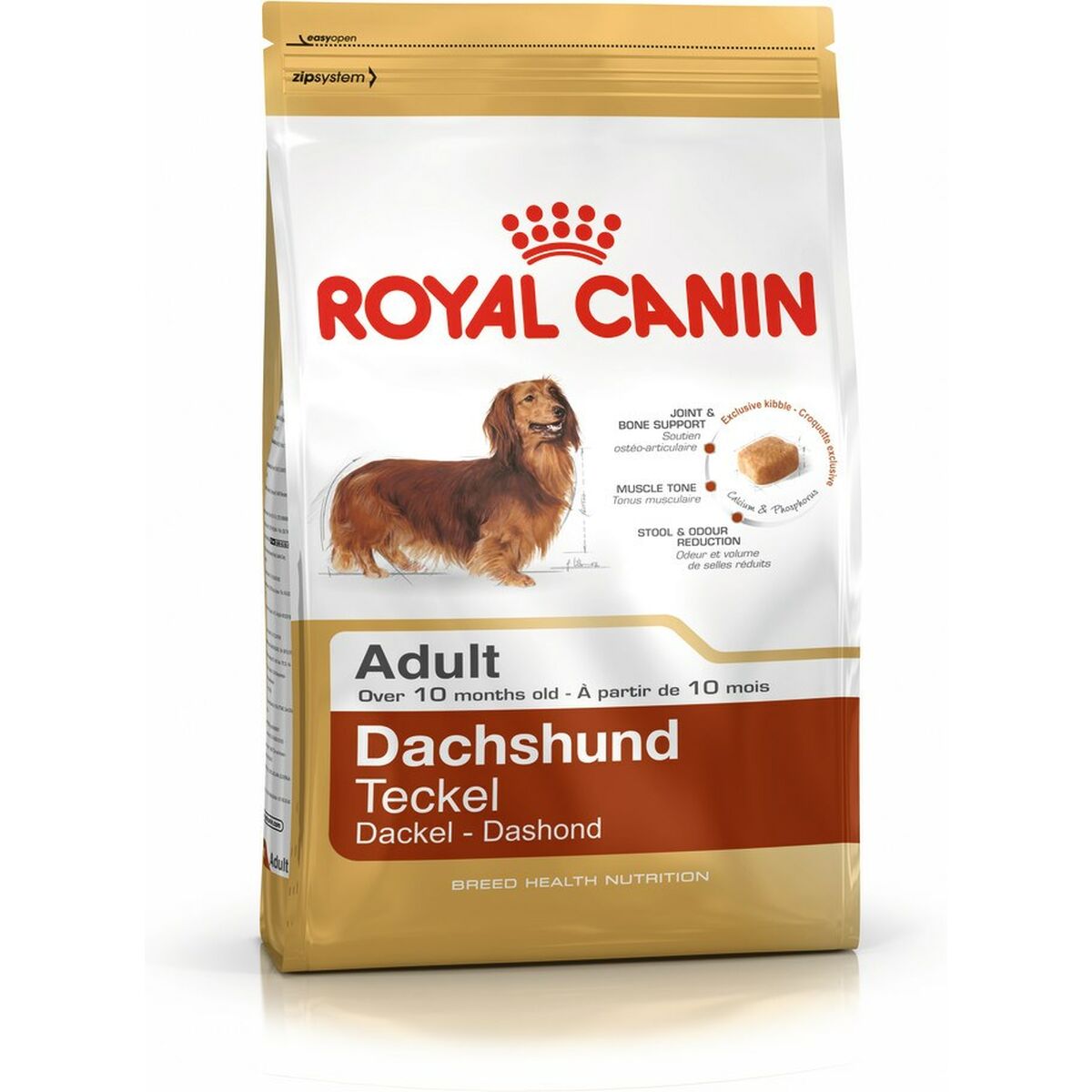 Foder Royal Canin Dachshund Adult Vuxen Kyckling Ris Fåglar 1,5 Kg