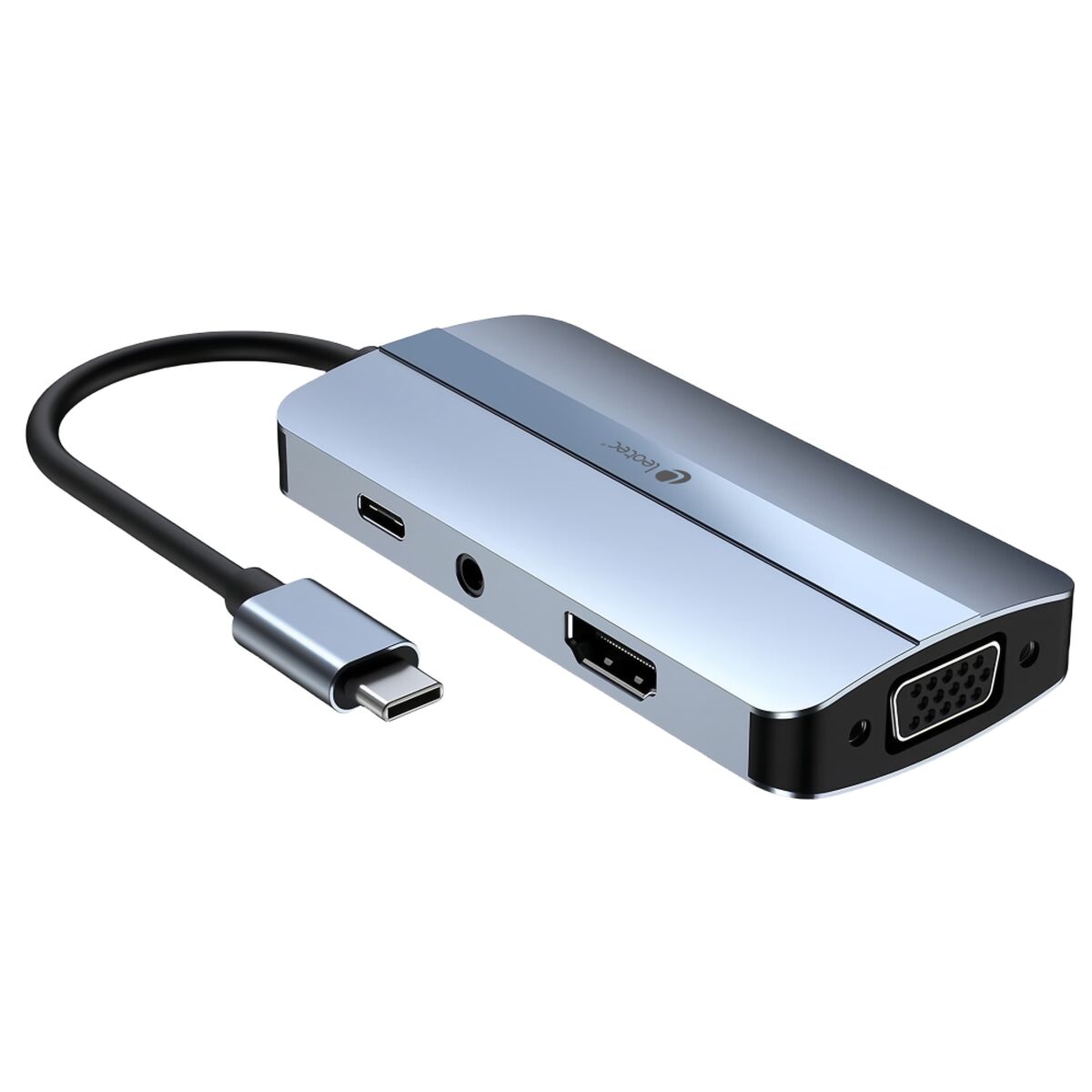 USB-HUB LEOTEC LEDS04 Grå - 2