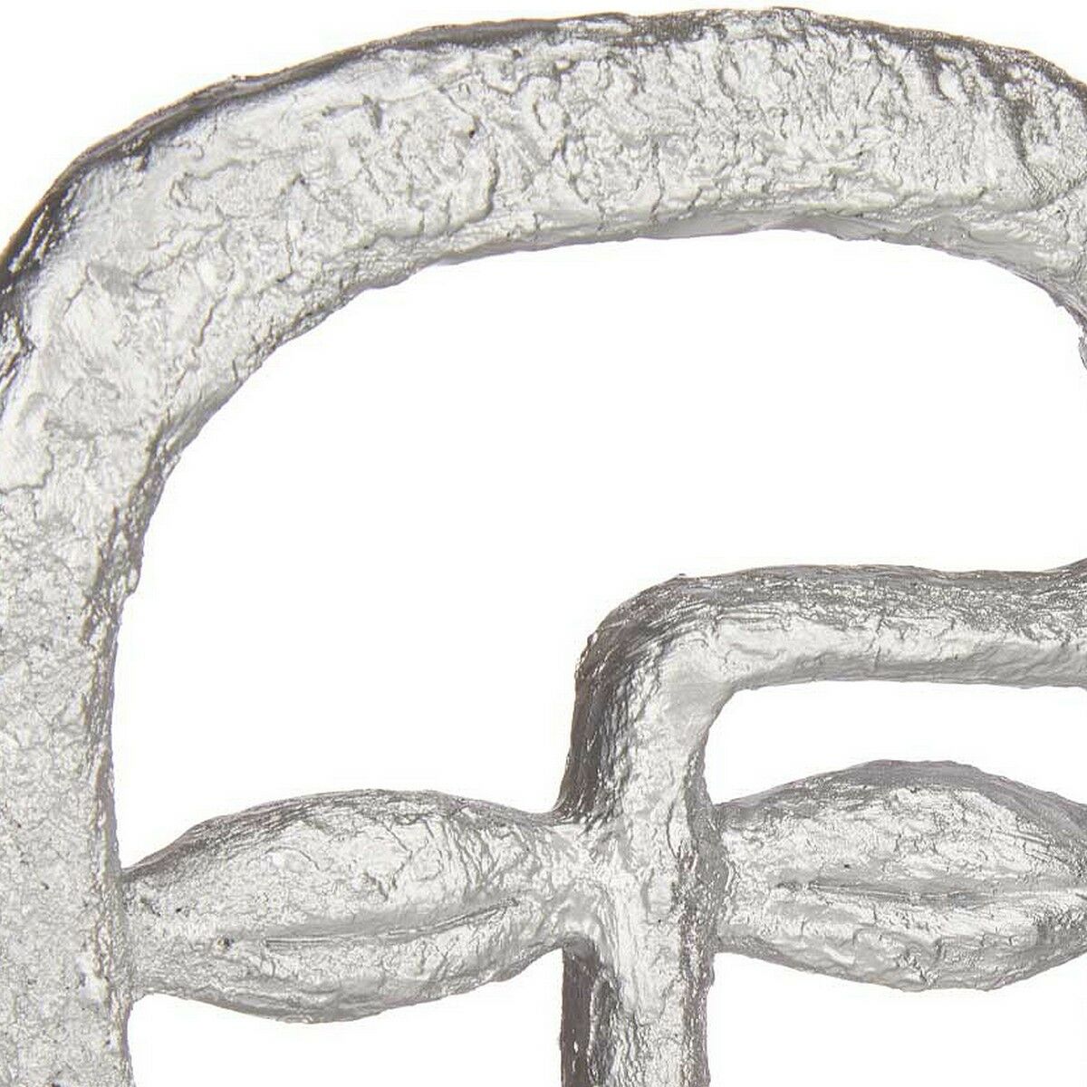 Prydnadsfigur Gift Decor Silvrig Silver Ansikte 19,5 x 38 x 10,5 cm - 2