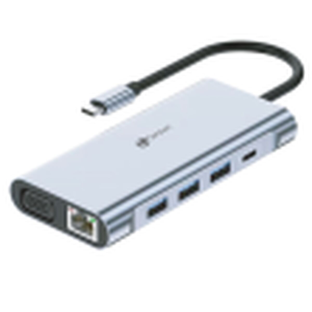 USB-HUB LEOTEC LEDS01 Grå 100 W