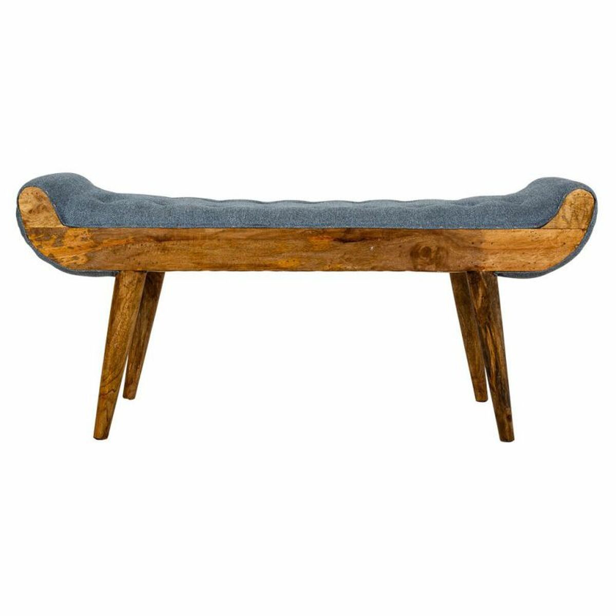 Bänk Alexandra House Living Kanvas Mangoträ 51 x 38 x 125 cm - 2