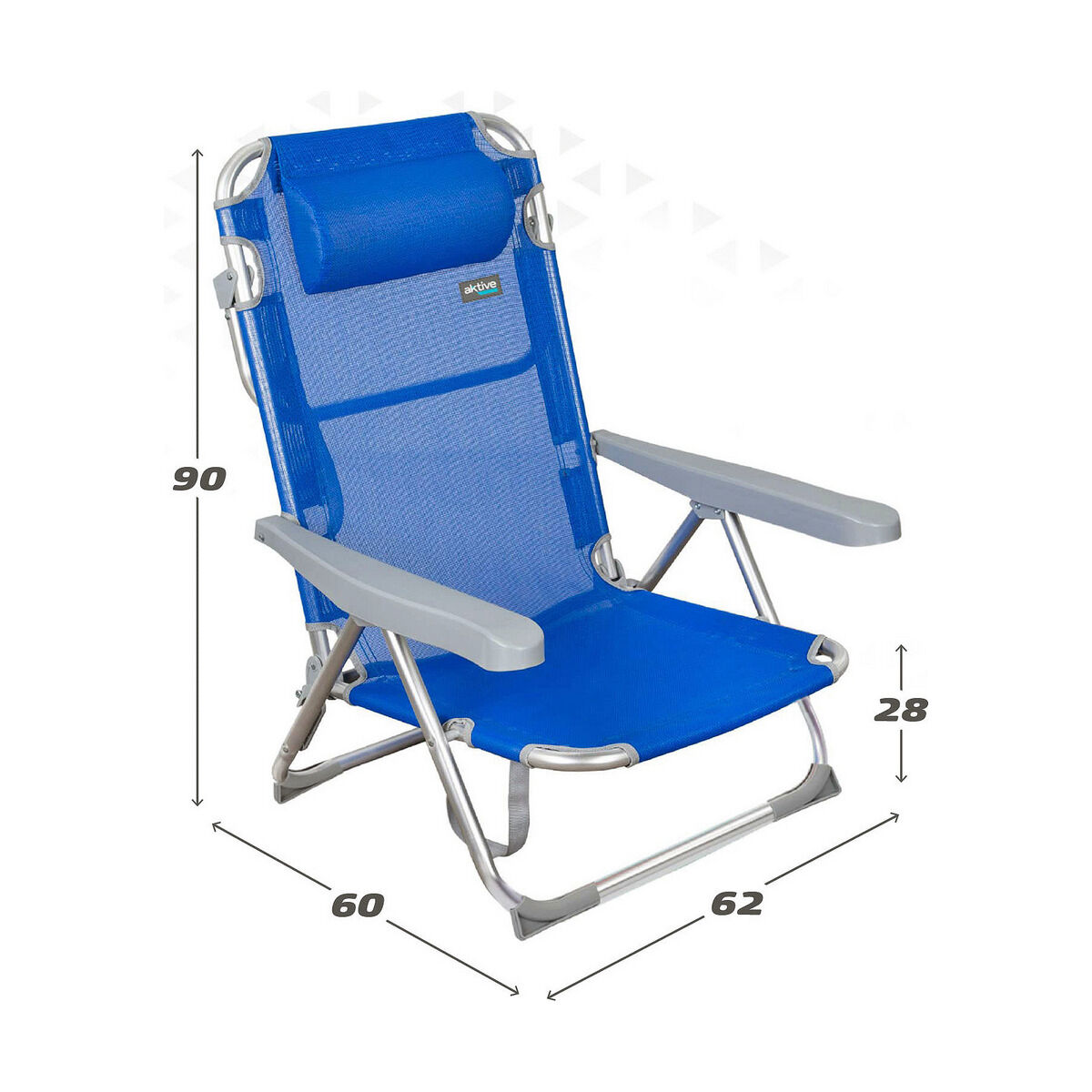 Strandstol Colorbaby 48 x 60 x 90 cm Blå - 3