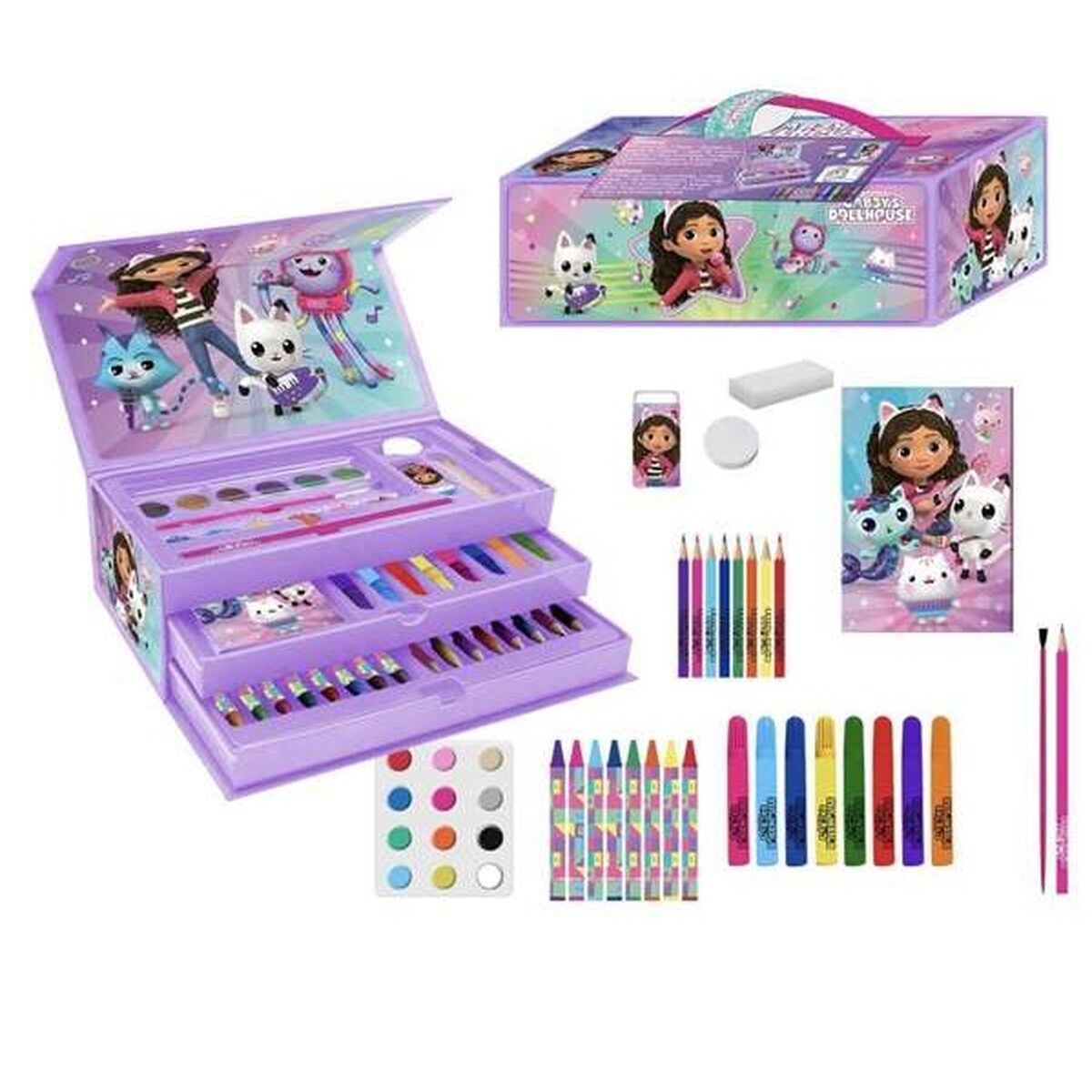 Aktivitetslåda för förgläggning Gabby's Dollhouse Lila - 2
