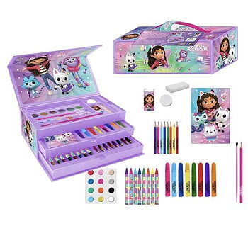 Aktivitetslåda för förgläggning Gabby's Dollhouse Lila