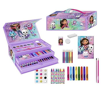 Aktivitetslåda för förgläggning Gabby's Dollhouse Lila