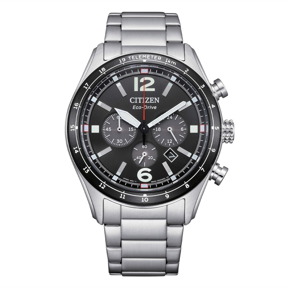 Herrklocka Citizen MOD. AVIATOR CRONO Silvrig