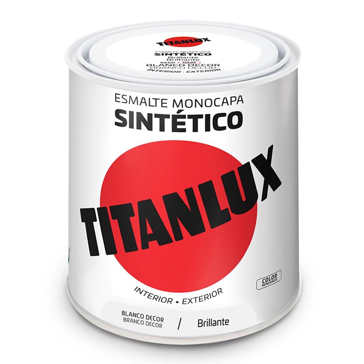 Syntetisk emaljfärg Titanlux 5809018 250 ml Vit - 2
