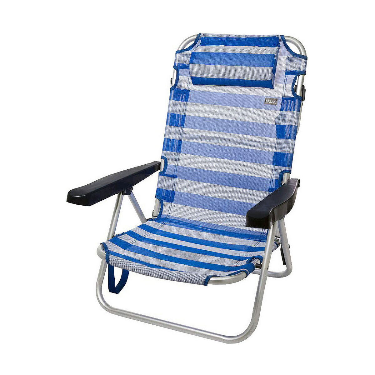 Hopfällbar Stol Aktive Vit Marinblå 48 x 48,5 x 84 cm Sjöman - 2