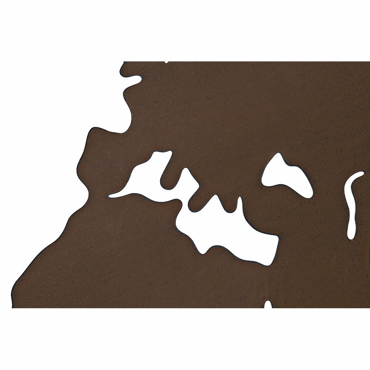 Väggdekoration DKD Home Decor Metall Världskarta (100 x 1 x 100 cm) (3 pcs) - 3