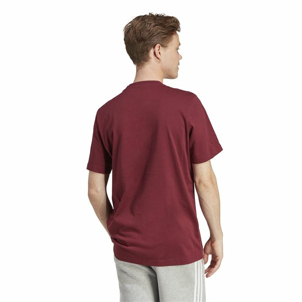 T-shirt med kortärm Herr Adidas Fld Bos Brun Rödbrun - 3