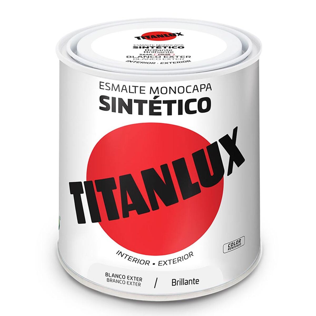 Syntetisk emaljfärg Titanlux 5809021 250 ml Vit