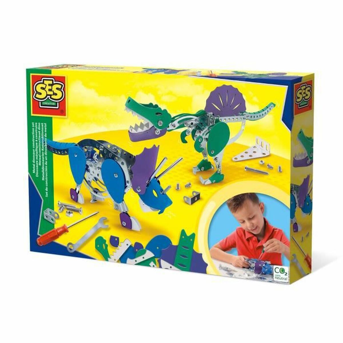 Playset SES Creative triceratops and spinosaurus - 6