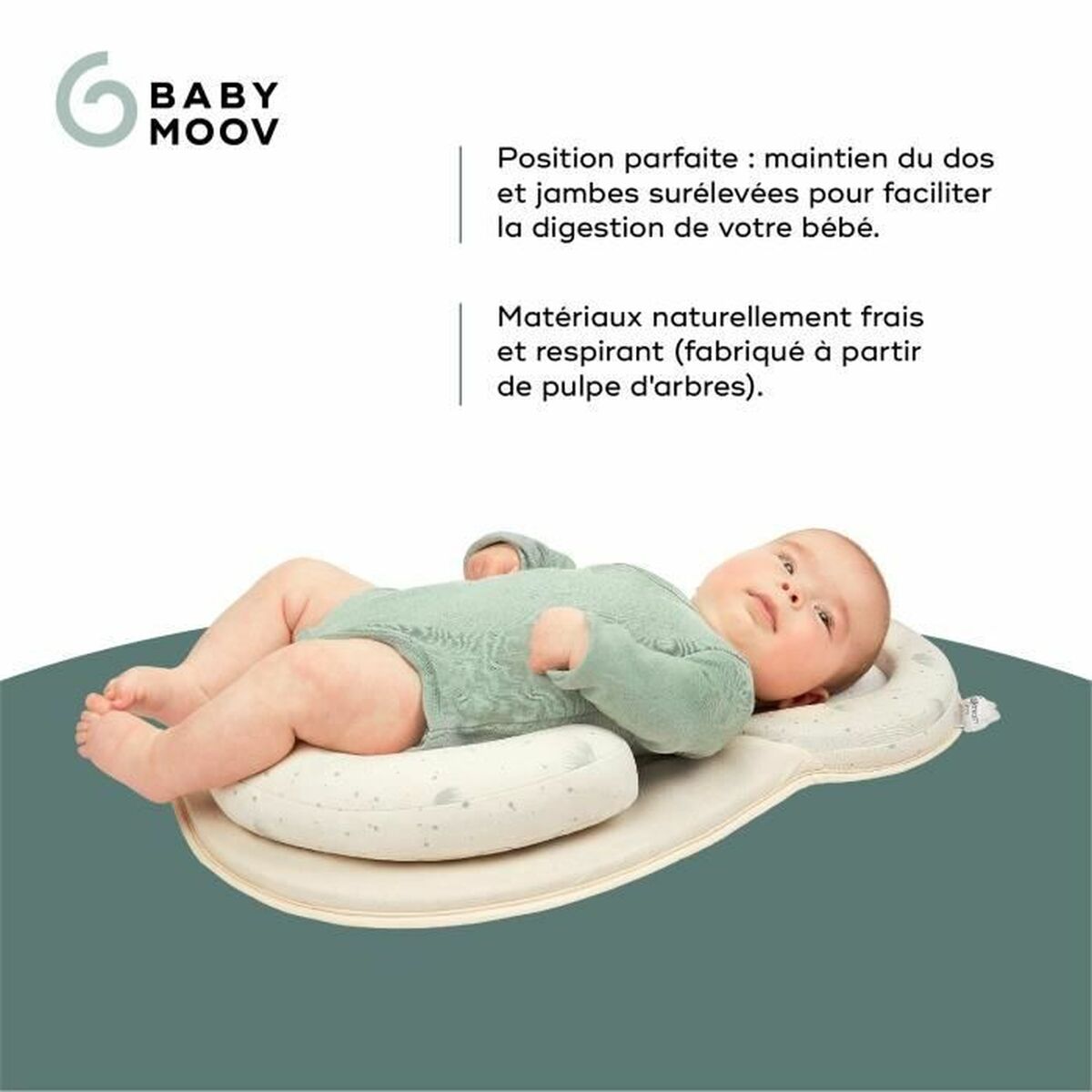 Kudde Babymoov Reducerare Vit - 4