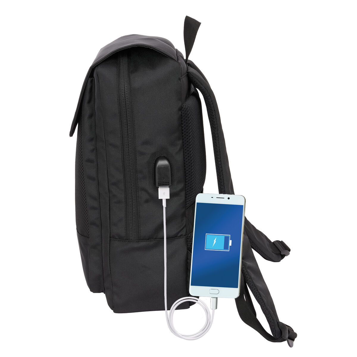 Laptopryggsäck Real Madrid C.F. Premium Svart 29 x 39 x 12 cm - 3