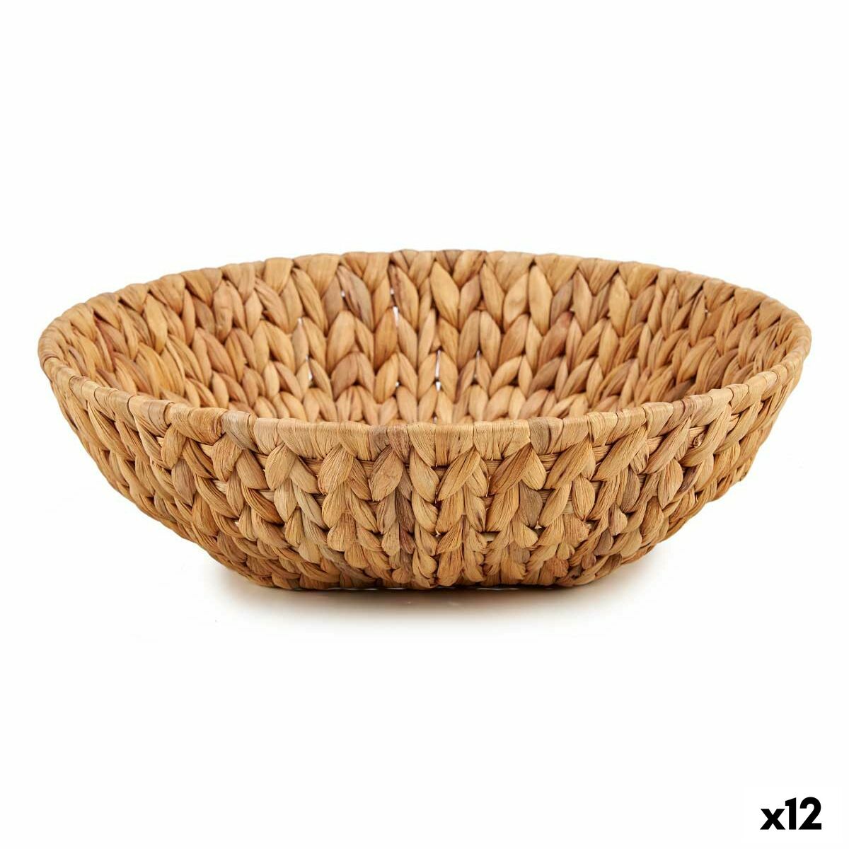 Bordsdekoration Gift Decor Brun Metall Vattenhyacint 34 x 9 x 34 cm (12 antal)